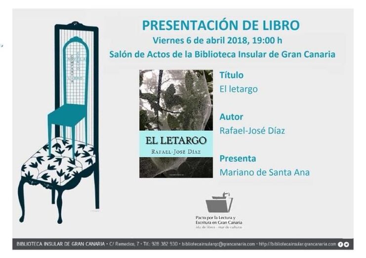 Tarjeta invitacion Biblioteca Insular de Gran Canaria