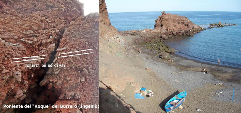 GRIETAS EN EL ROQUE DEL BURRERO