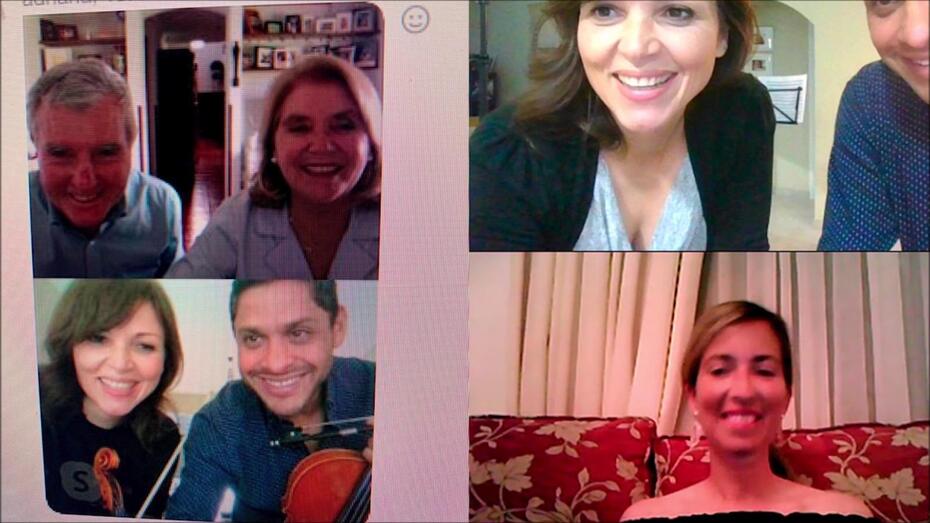 Adriana Ilieva y José Alvarado online con abonados OFGC