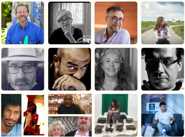 Autores del primer número de La salamandra ebria