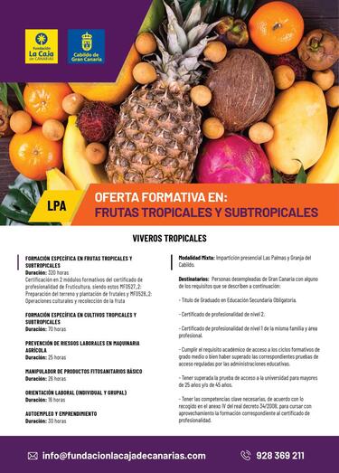 OFERTA FORMATIVA FRUTAS TROPICALES