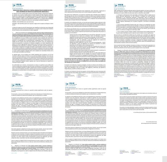 respuesta REE a denuncia biosfera