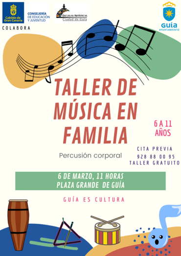 CARTEL TALLER MÚSICA NIÑOS