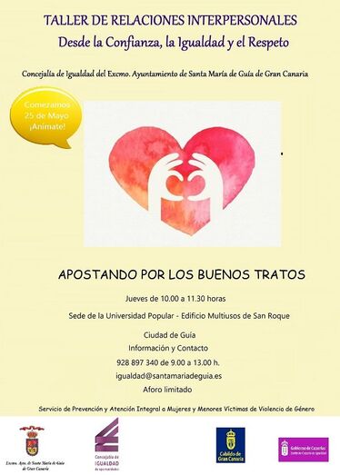 cartel taller relaciones interpersonales