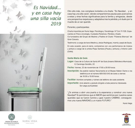 cartel pulseras blancas