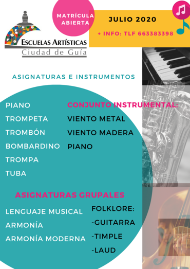CARTEL ESCUELA MÚSICA