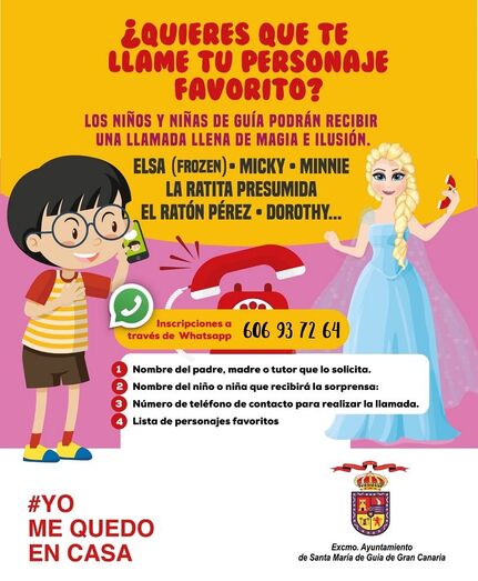 LLAMADA PERSONAJES FAVORITOS