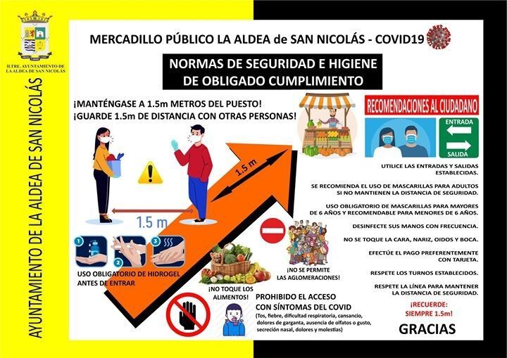 Medidas sanitarias Mercadillo
