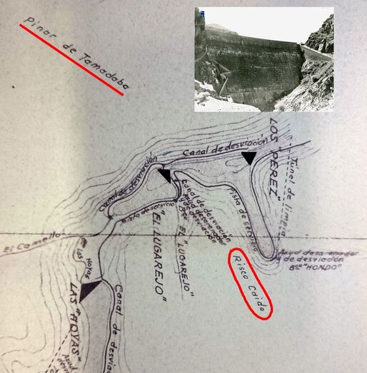 Los Pérez, aguas abajo de Risco Caído y Lugarejos