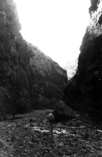 El cañón del Barranco de Soria antes de las obras [FMB]