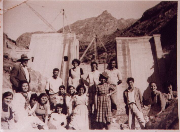 Visita a las obras en 1953 (FSM)