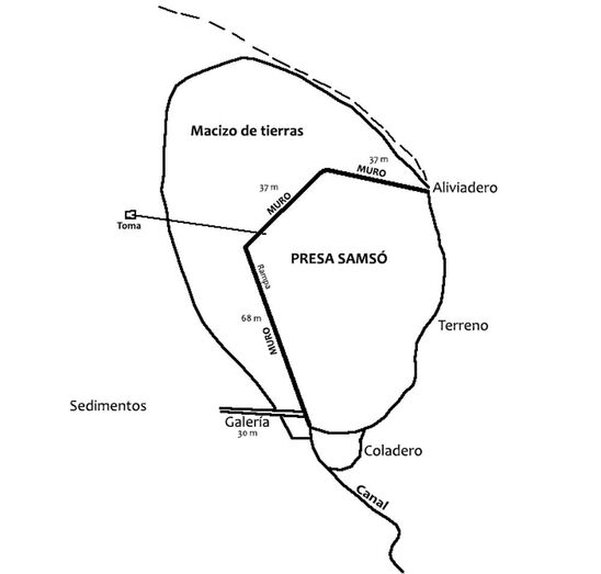 Croquis de la Presa Samsó.