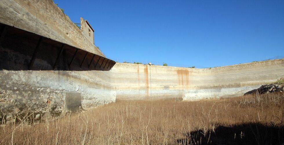 Detalle del interior de la Presa Samsó.