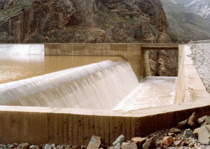 Aliviadero Presa de Siberio [24/01/1979]