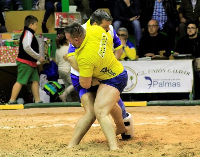 Rubén Ramírez Unión Gáldar vence a Tomás del Toro Roque Nublo.Foto Pedro Reyes