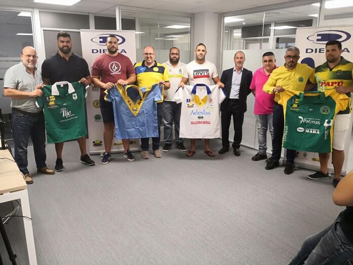 Presidentes y puntales de los 4 clubes de primera con José Antonio Caballero y Julio Luego de Dielca