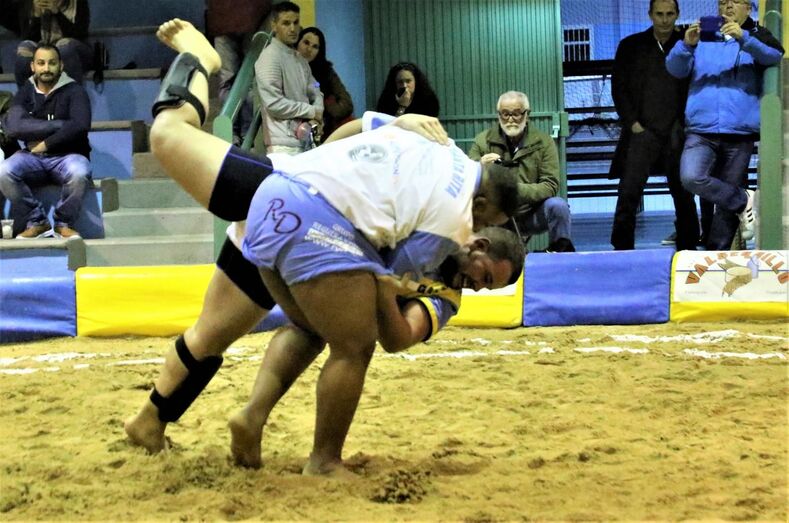 Marcos Correia Santa Rita vence a Carlos Alonso Almogarén. Foto Pedro Reyes