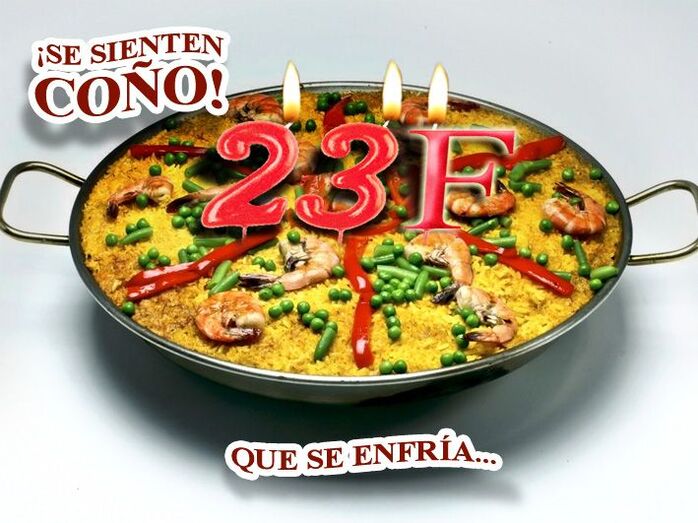 la paella del 23f