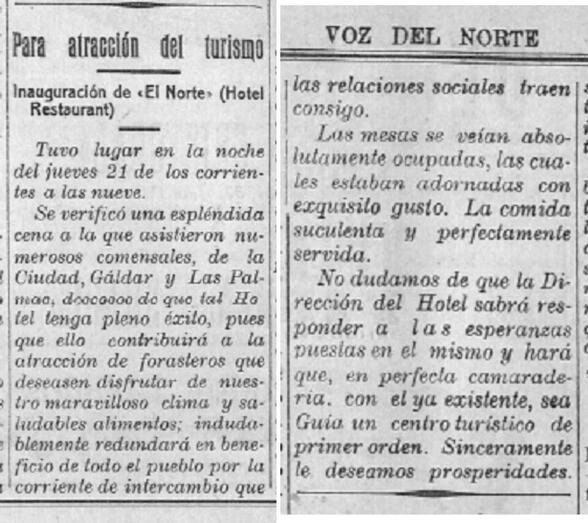 Artículo publicado en el Semanario Voz del Norte en 1932