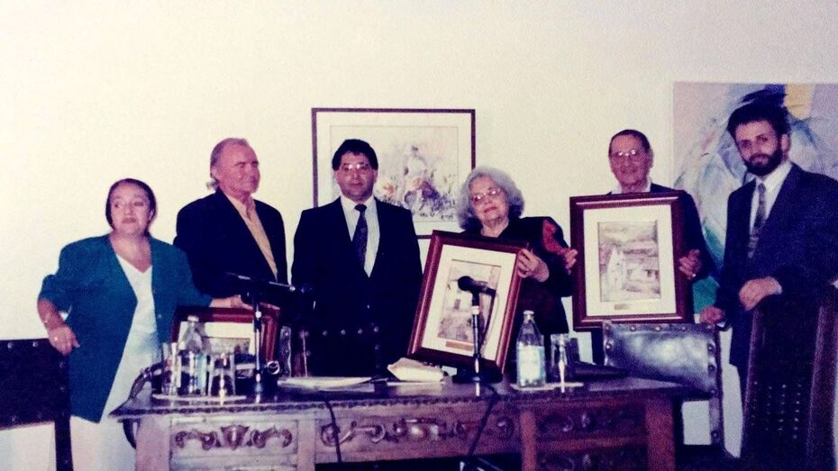 Acto de las fiestas del Pino en 1991