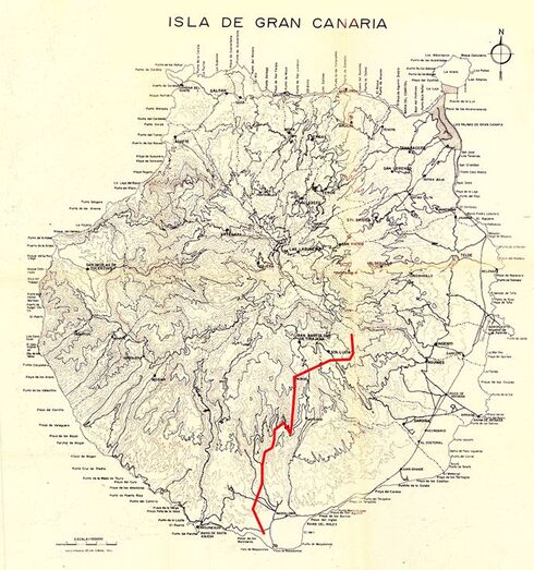 Tubería Maspalomas desde Adeje hasta El Pedrazo 