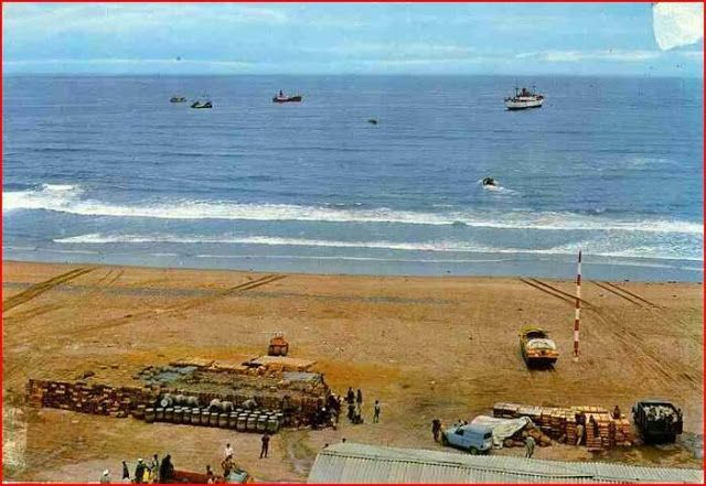 Playa del Aaiún, África Occidental Española, años sesenta.