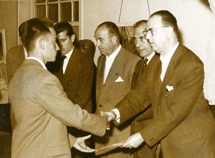 IGNACIO QUINTANA EN UNA ENTREGA DE DIPLOMAS