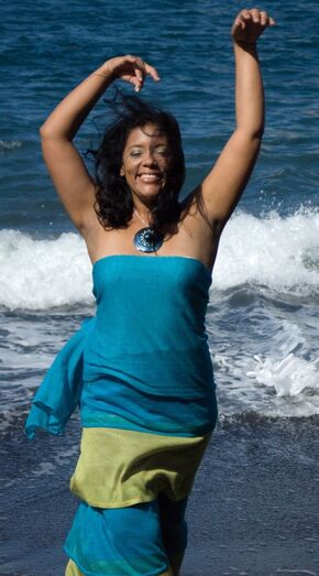 Mayeliěn Baile en la playa