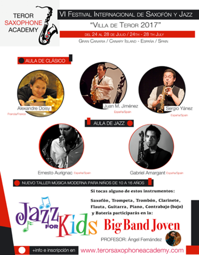 cartel Festival Saxofon Jazz