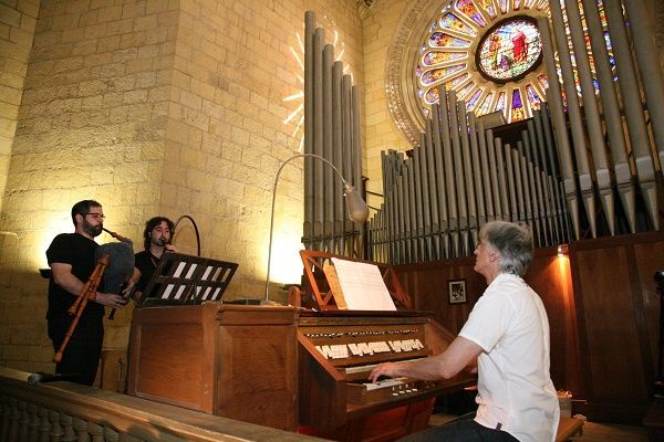 Más i Bonet durante un concierto en Reus