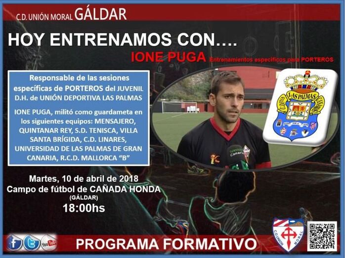 CARTEL hoy entrenamos con IONE PUGA 1